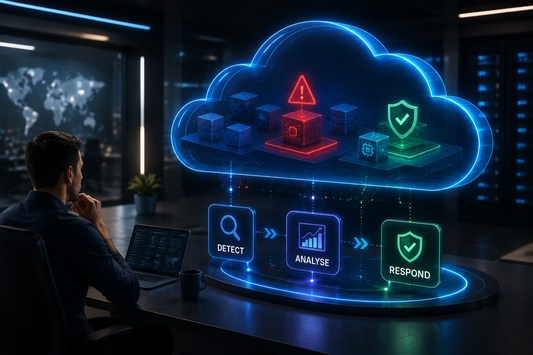 Cloud security threat detection, analysis, and incident response workflow.
