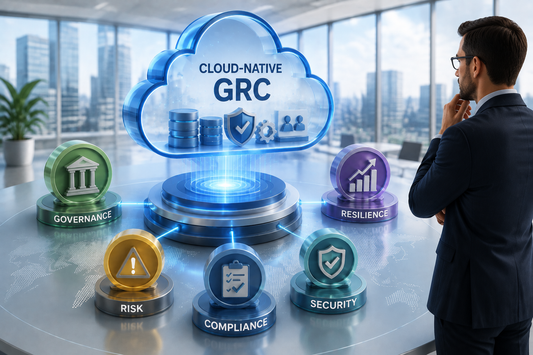 Cloud-native GRC covering governance, risk, compliance, security, and resilience.