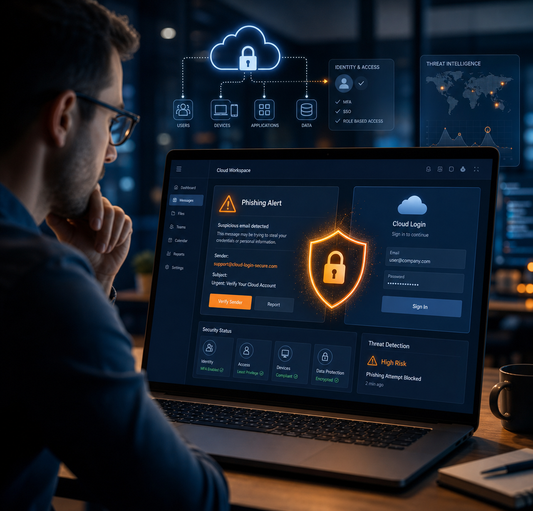 Cloud phishing attack and employee security awareness