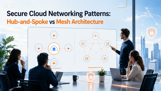 Hub-and-spoke versus mesh cloud networking