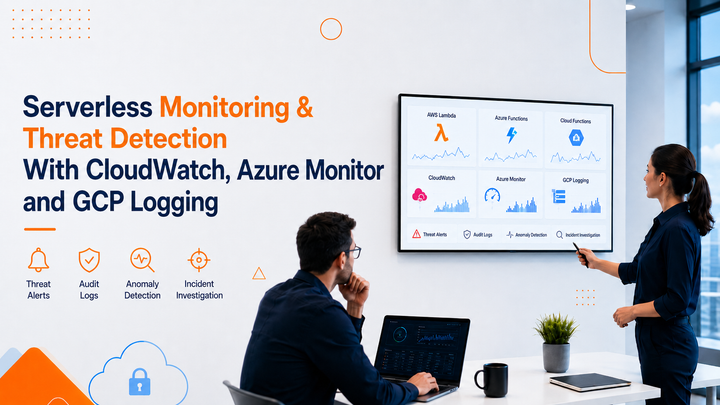 Serverless monitoring and threat detection dashboard